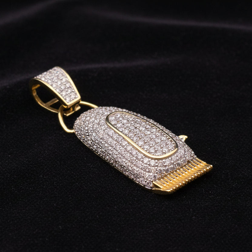 Moissanite 2.16 ctw Barber Clipper Pendant