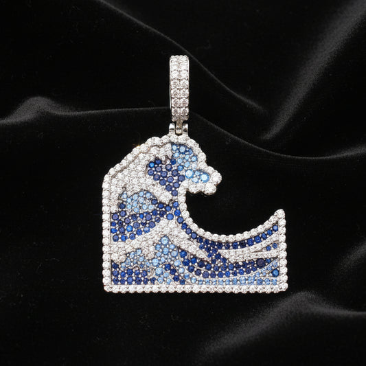 Moissanite 1.20 ctw Wave Pendant