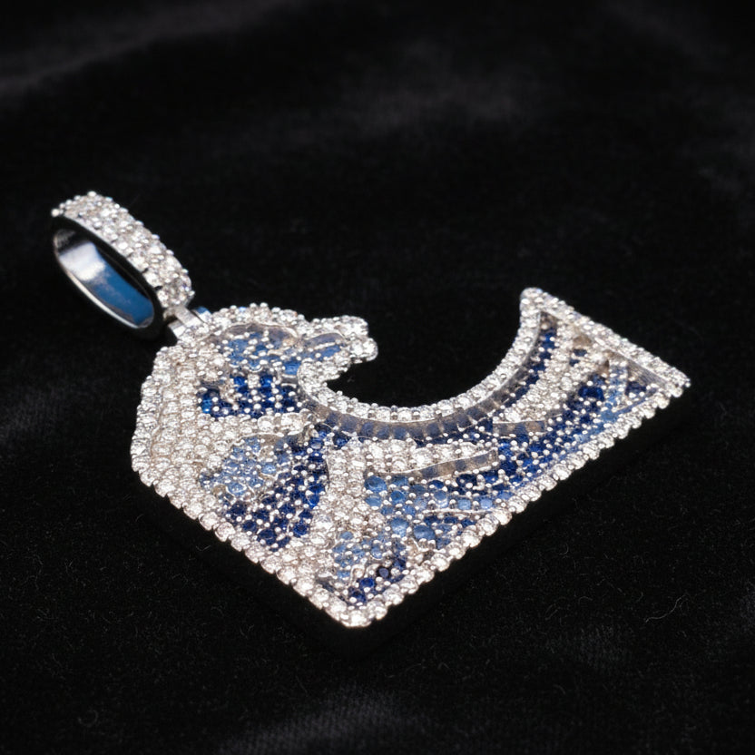 Moissanite 1.20 ctw Wave Pendant