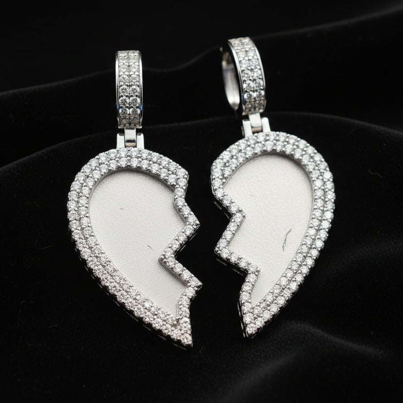 Moissanite 7.00 ctw Heart Memory Pendant