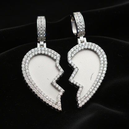 Moissanite 7.00 ctw Heart Memory Pendant