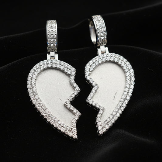 Moissanite 7.00 ctw Heart Memory Pendant