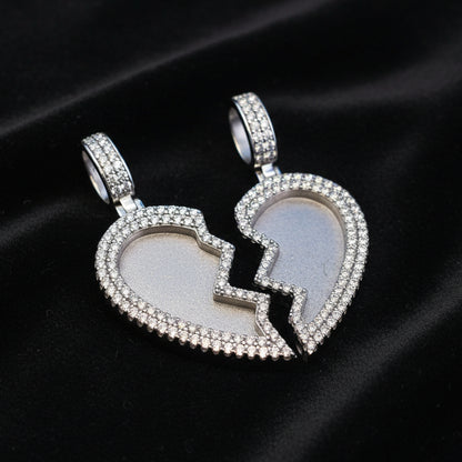 Moissanite 7.00 ctw Heart Memory Pendant