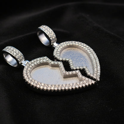 Moissanite 7.00 ctw Heart Memory Pendant