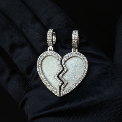 Moissanite 7.00 ctw Heart Memory Pendant