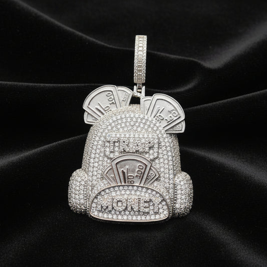 Moissanite 13.668 ctw Money Bag Pendant