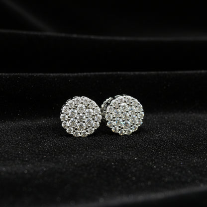 Moissanite 0.58 ctw Ball Earring