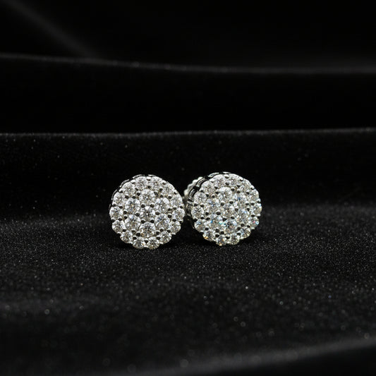 Moissanite 0.58 ctw Ball Earring