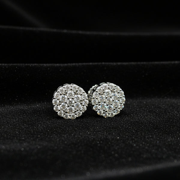 Moissanite 0.58 ctw Ball Earring