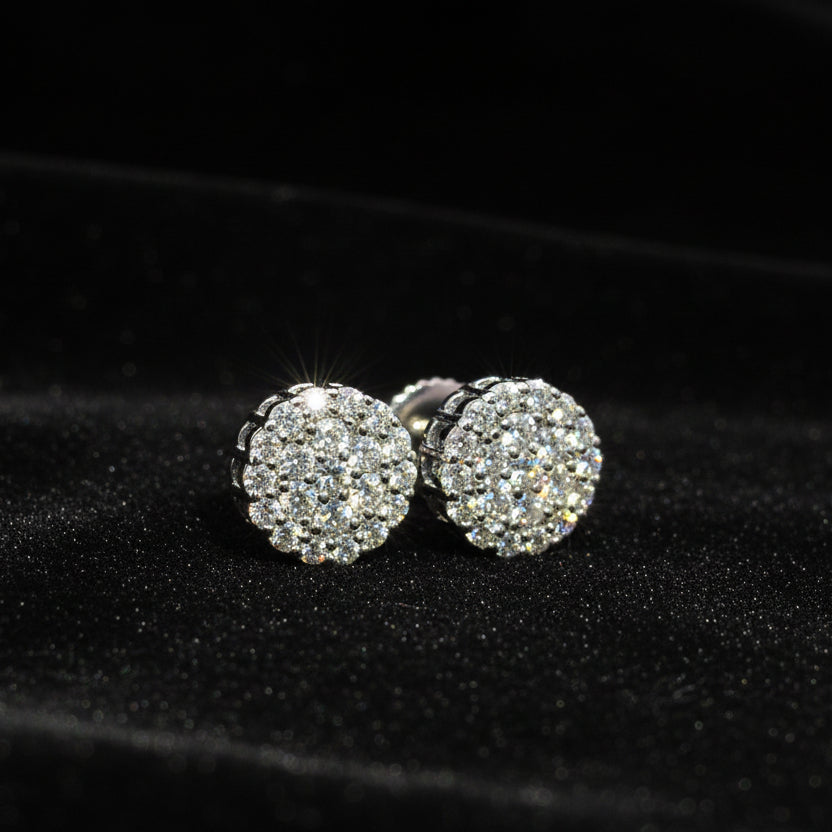 Moissanite 0.58 ctw Ball Earring
