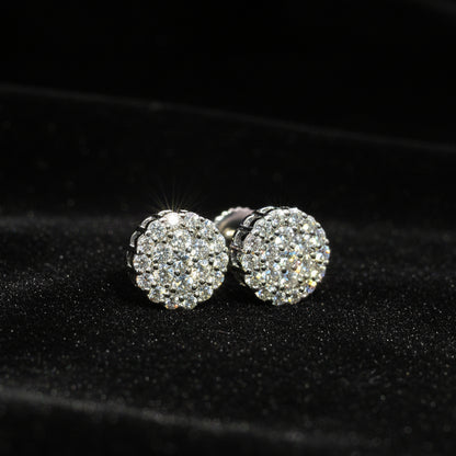 Moissanite 0.58 ctw Ball Earring