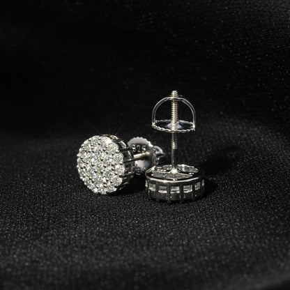 Moissanite 0.58 ctw Ball Earring