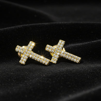 Moissanite 0.35 ctw Cross Earrings