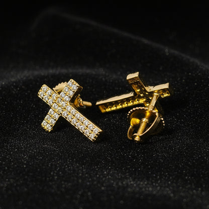 Moissanite 0.35 ctw Cross Earrings