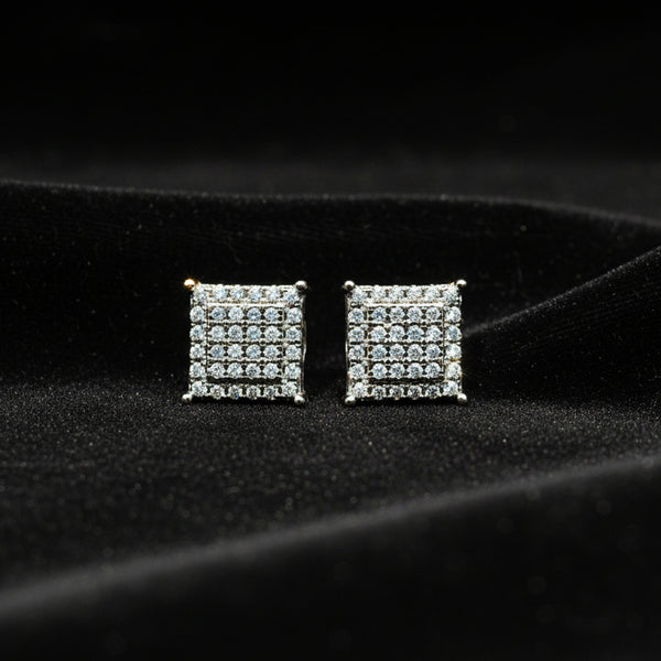 Moissanite 0.43 ctw Square Earrings