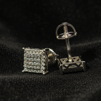 Moissanite 0.43 ctw Square Earrings