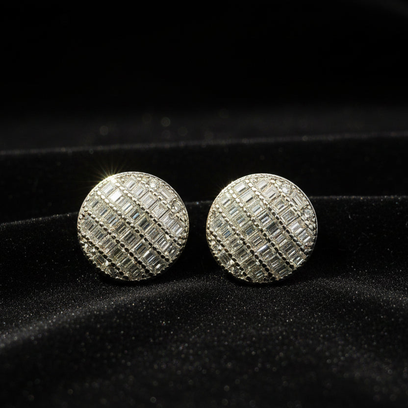 Moissanite 1.25 ctw Circle Earrings