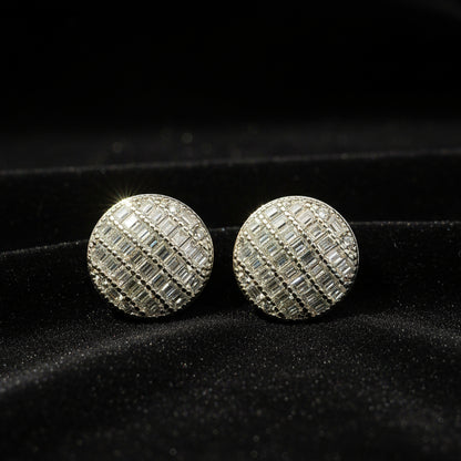 Moissanite 1.25 ctw Circle Earrings