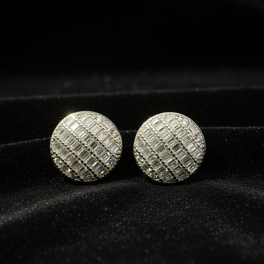 Moissanite 1.25 ctw Circle Earrings