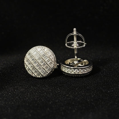 Moissanite 1.25 ctw Circle Earrings