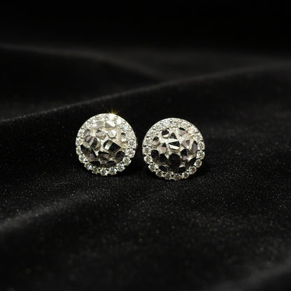 Moissanite 0.23 ctw Circle Earrings