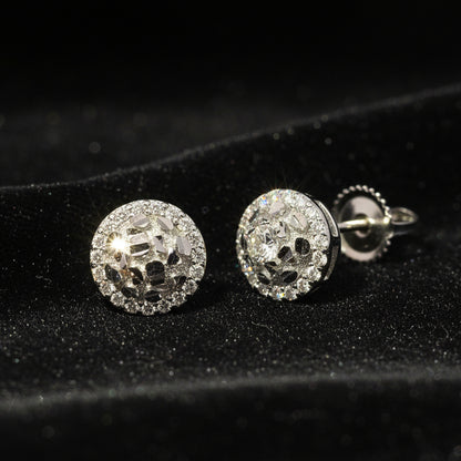 Moissanite 0.23 ctw Circle Earrings