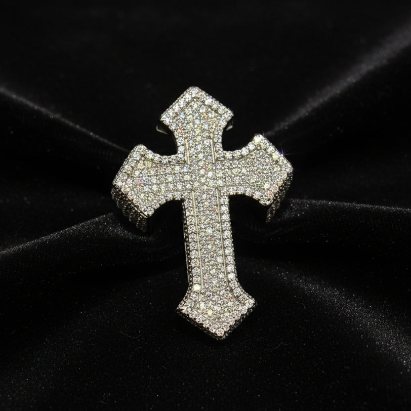 Moissanite 3.38 ctw Cross Ring
