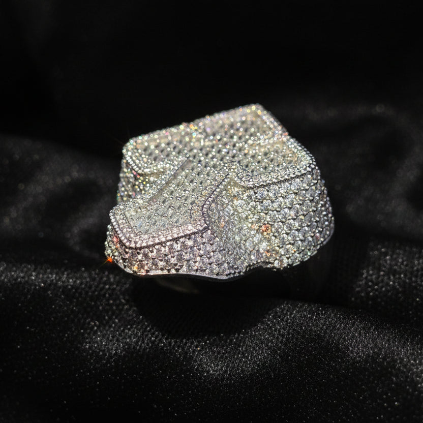 Moissanite 5.86 ctw Cross Ring