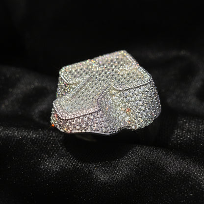 Moissanite 5.86 ctw Cross Ring