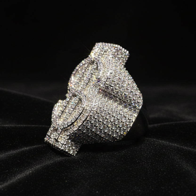 Moissanite 7.00 ctw Dollar Sign Ring