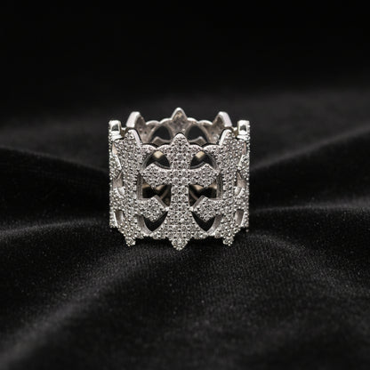 Moissanite 1.78 ctw Cross Ring