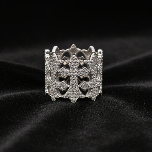 Moissanite 1.78 ctw Cross Ring