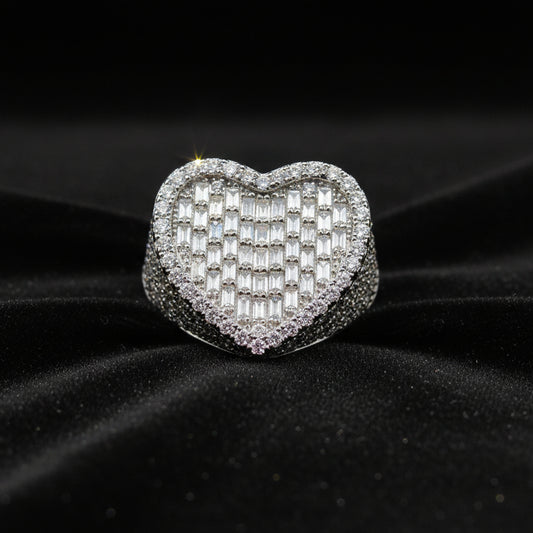 Moissanite 3.65 ctw Heart Ring