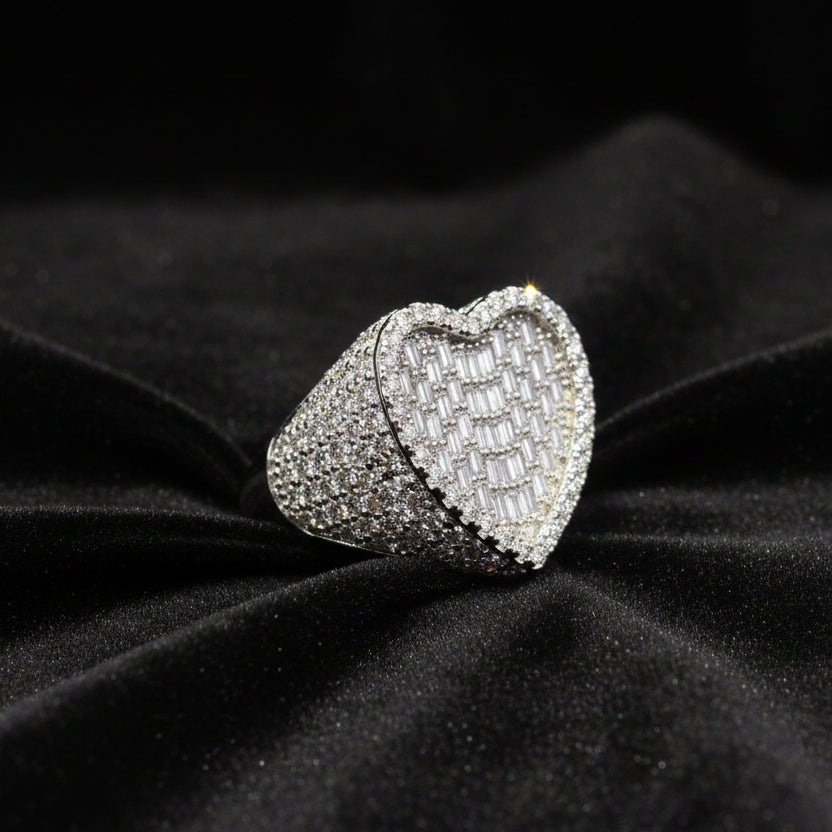 Moissanite 3.65 ctw Heart Ring
