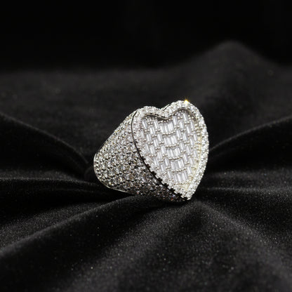 Moissanite 3.65 ctw Heart Ring
