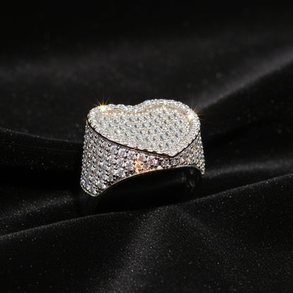 Moissanite 3.65 ctw Heart Ring