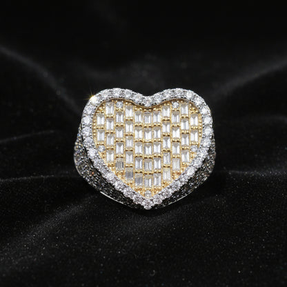 Moissanite 3.65 ctw Heart Ring