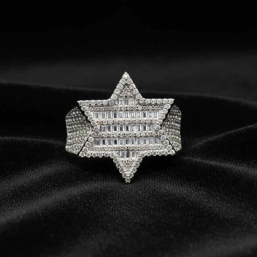 Moissanite 2.25 ctw Star Ring