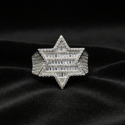 Moissanite 2.25 ctw Star Ring