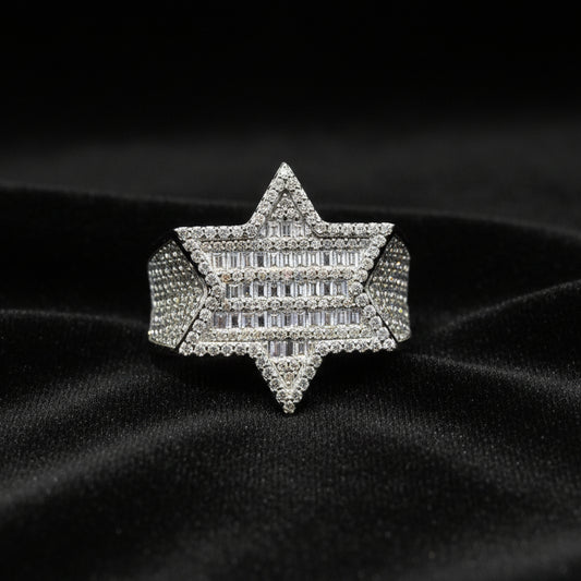 Moissanite 2.25 ctw Star Ring