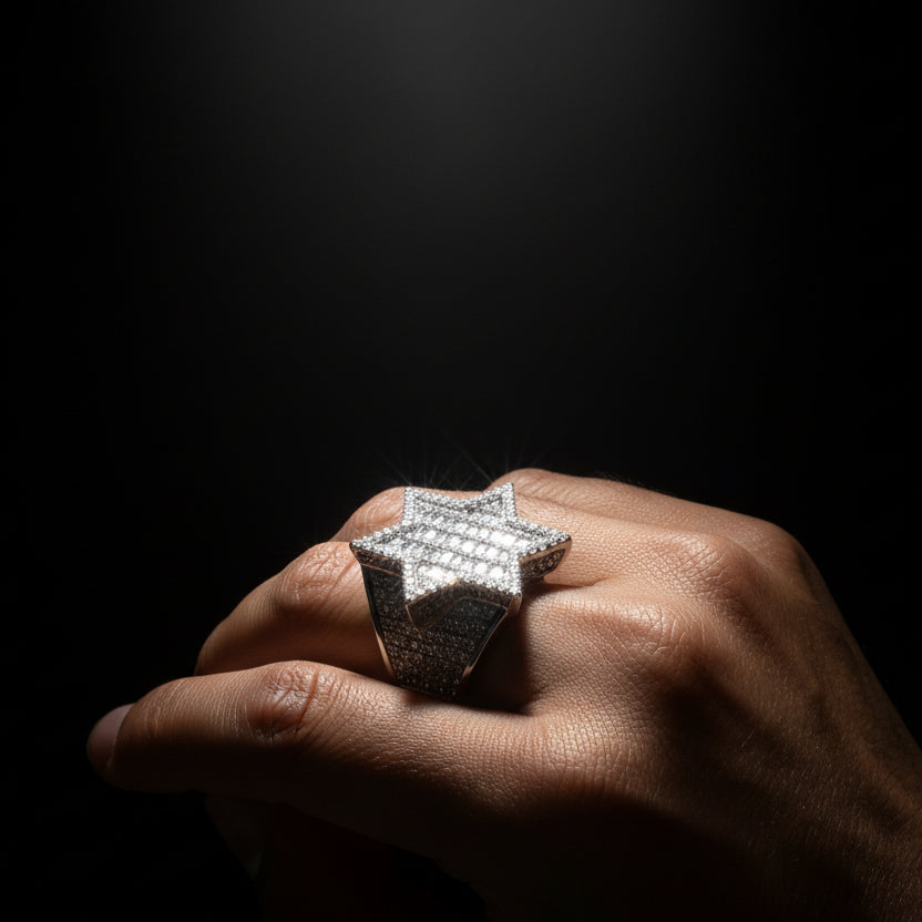 Moissanite 2.25 ctw Star Ring