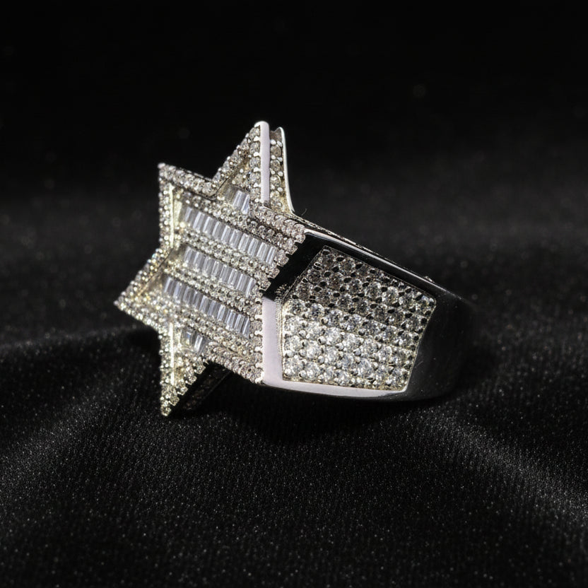 Moissanite 2.25 ctw Star Ring