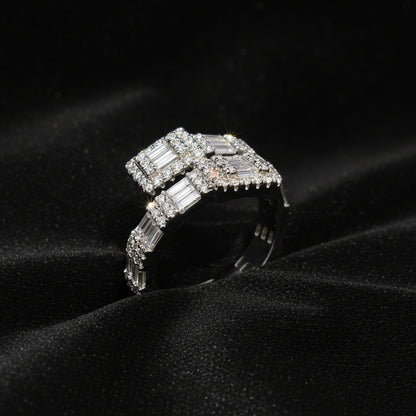 Moissanite 2.33 ctw Cuff Ring