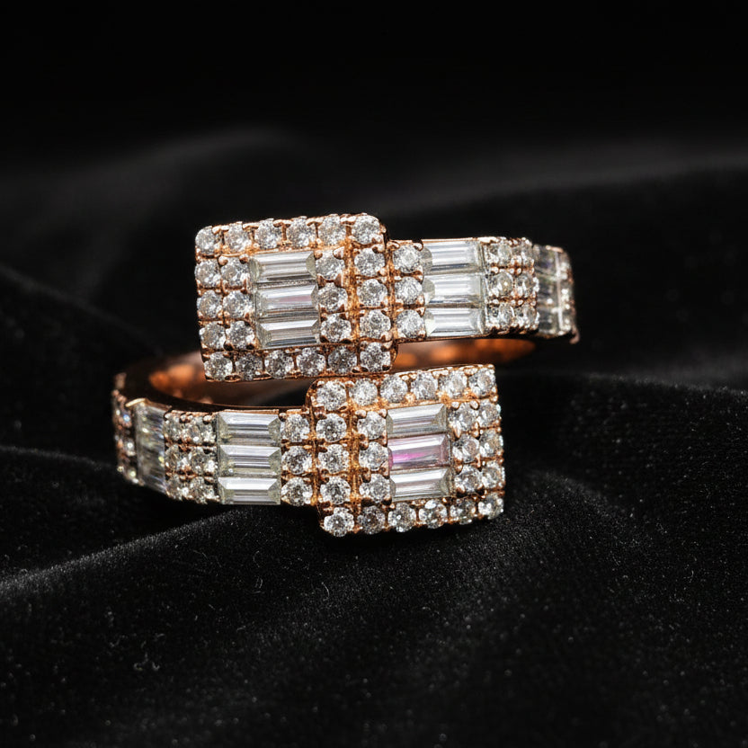 Moissanite 2.33 ctw Cuff Ring