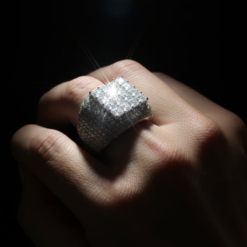 Moissanite 4.00 ctw Square Ring