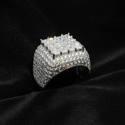 Moissanite 4.00 ctw Square Ring