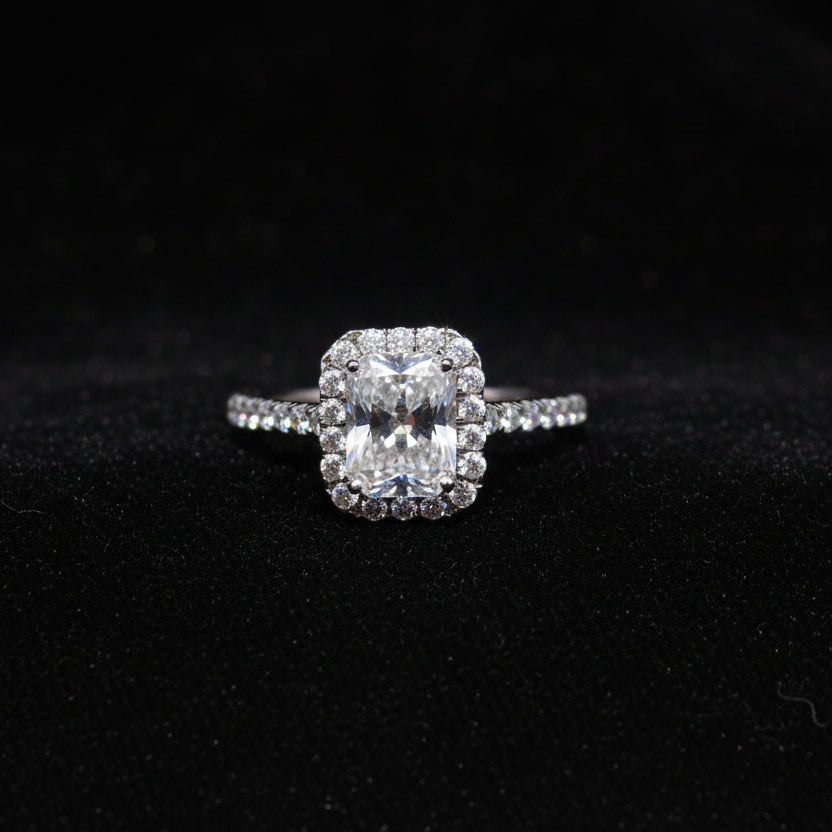 Moissanite 1.80 ctw Radiant Ring