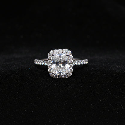 Moissanite 1.80 ctw Radiant Ring