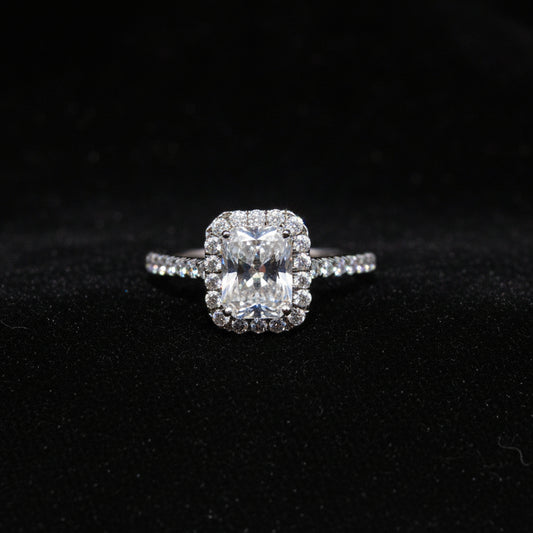 Moissanite 1.80 ctw Radiant Ring