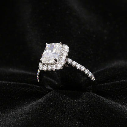 Moissanite 1.80 ctw Radiant Ring